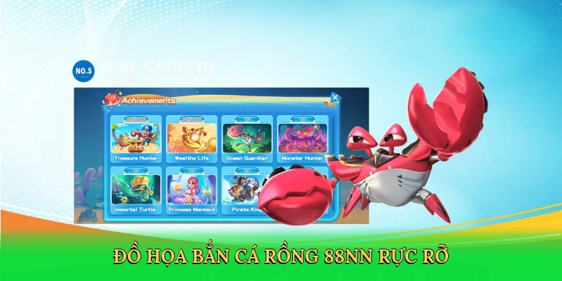 Đồ họa bắn cá rồng 88NN rực rỡ