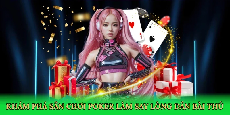 Khám phá sân chơi poker làm say lòng dân bài thủ